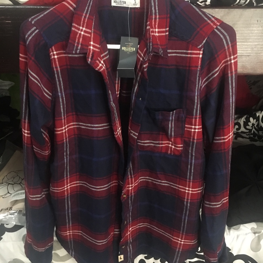Hollister boyfriend flannel